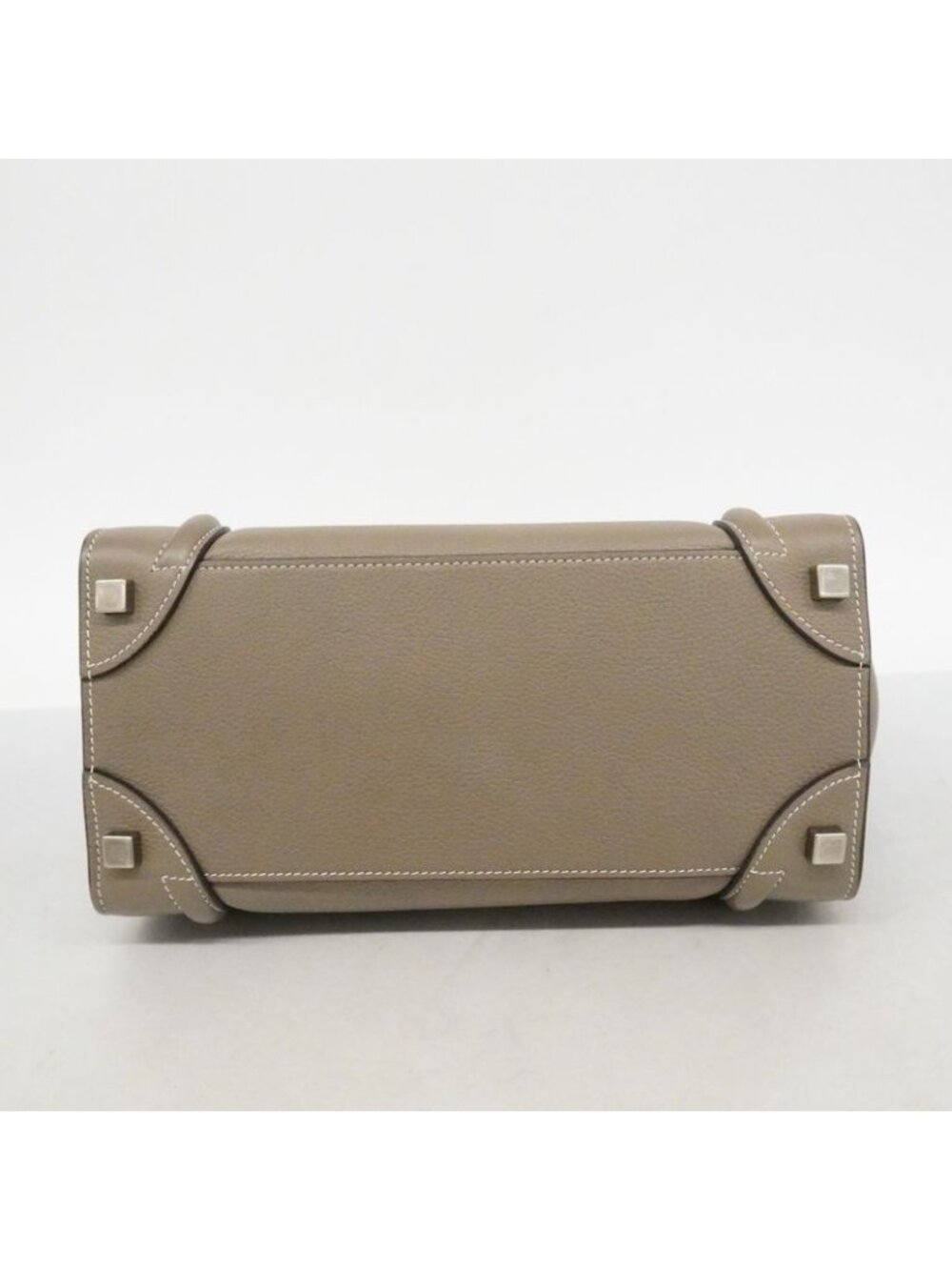 Celine Handbag Langue Leather Gray Silver - Picture 3 of 9